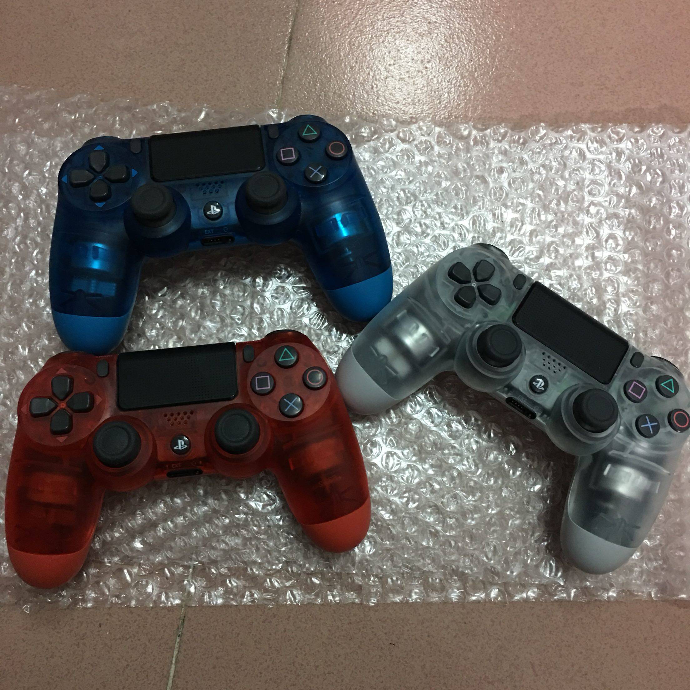Special offer original 9 new ps4 original vibration wireless handle limited edition transparent 3 colors optional