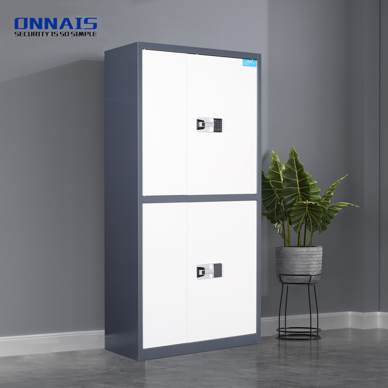 Electronic Security Cabinet Steel Thickened Archive Information Financial Office Iron Cabinet Fingerprint Password Lock File Cabinet