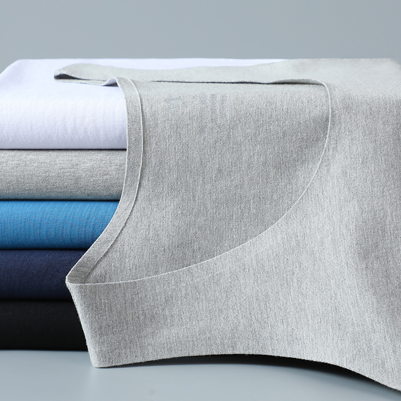 Men's Pure Cotton Summer Vest, Thin Loose-Fitting All-Cotton Undershirt, Sleeveless T-Shirt for Sports and Fitness