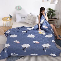 (Air-conditioned quilt)New summer cool quilt double air-conditioned quilt Student dormitory thin quilt machine washable diamond velvet summer quilt
