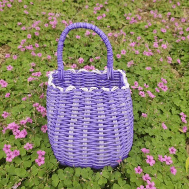 Electric Bike Trim Small Accessories Containing Basket Pure Hand Woven Electric Car Set Items Bag Small Hanging Basket Hanging Bag Electric Car Electric Car