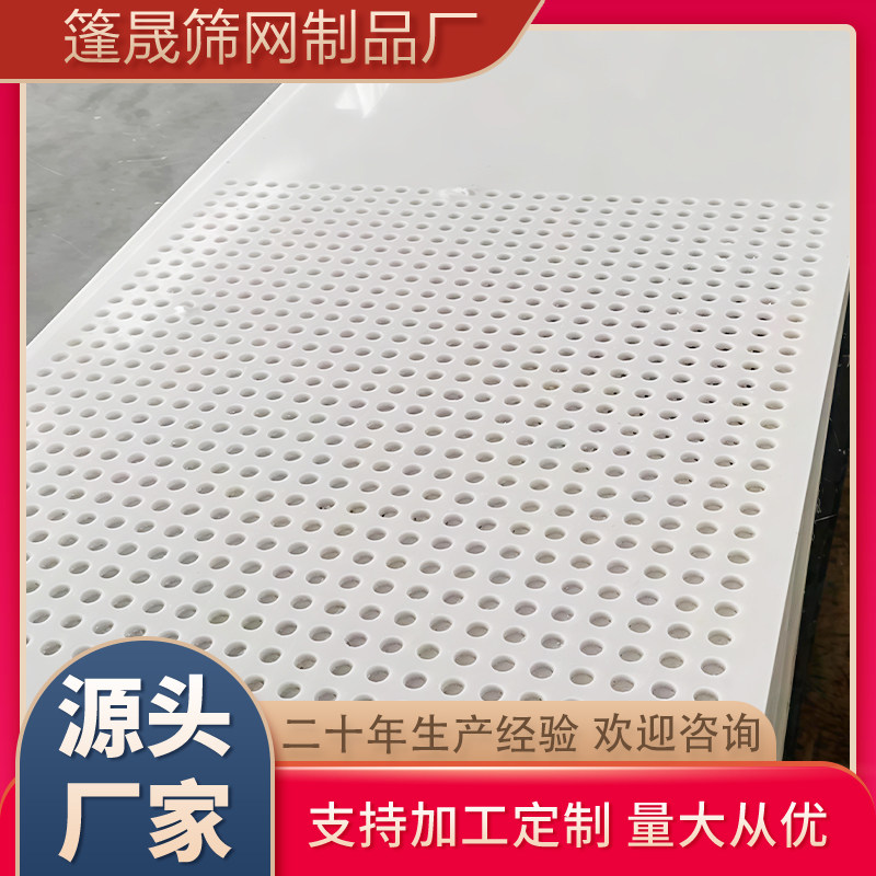 PP塑料沖孔板白色圓孔聚丙烯洞洞板通風散熱過濾網板廣東廠家定製
