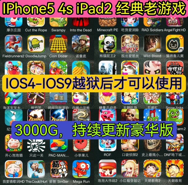 iPhone 4S, iPhone 5, Jailbroken, Old Games, Ios 6/7/8/9 Playable, Zombie Farm, Pocket Business Street, Moore Manor