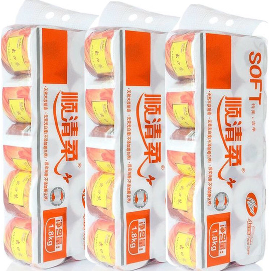 D0162 Shun Qing Rou 12 Papierrollen mit Kern*3