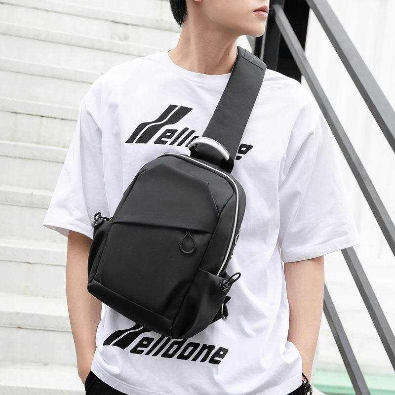 New men's single shoulder bag slanted satchel Summer small bag Multifunction Chest Bag Men's Inclined Shoulders Poor Bag Men Bag