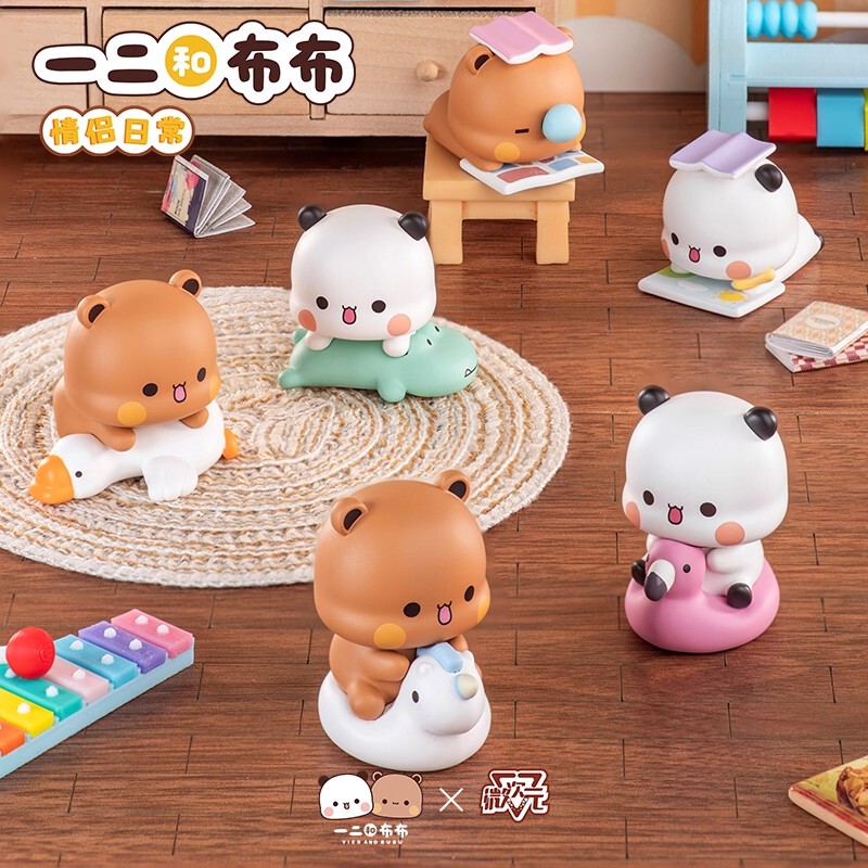 In-Stock Genuine First and Second Series of Bubu Couple Daily Blind Box Third Edition Cute Mini Figurines Trendy Toy Gift