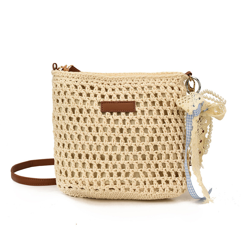 Summer Fashion Woven Crossbody Bag For Women 2026 New Arrival Shoulder Bag Niche Design Casual Beach Vacation Bucket Bag - Thumbnail 2