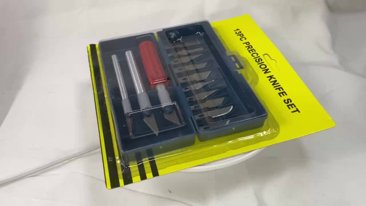 13pcs Engraving Knife Set Crafts Art Cutting Tools Diy Multifunctional Hobby Utility Knife