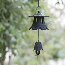 Factory batch of Iwate Japanese style southern cast iron retro pagoda wind chimes courtyard Japanese style hanging ornaments continue hanging ornaments background