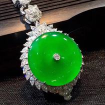 Cuiruchun high-end jade raw stone Taobao live design Engraving inlaid custom processing bracelet tag safety buckle