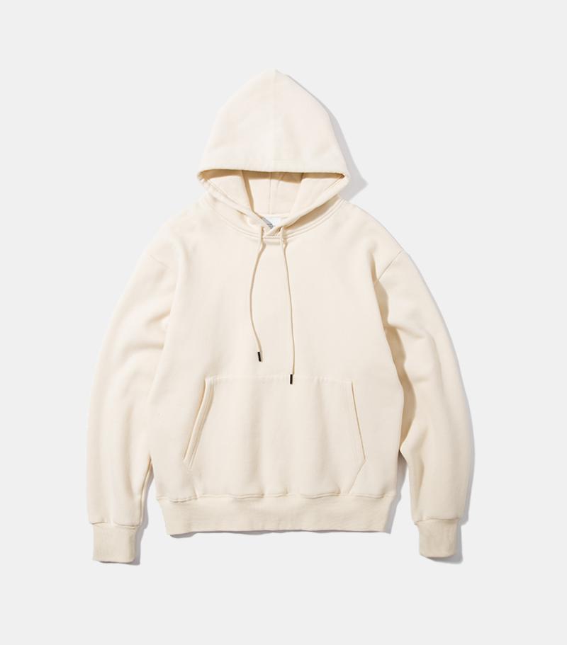 Sắc tố tinh khiết màu cotton cộng với nhung oversize phiên bản lỏng áo len trùm đầu áo len dài tay thủy triều nam và nữ hip hop áo khoác nam có mũ
