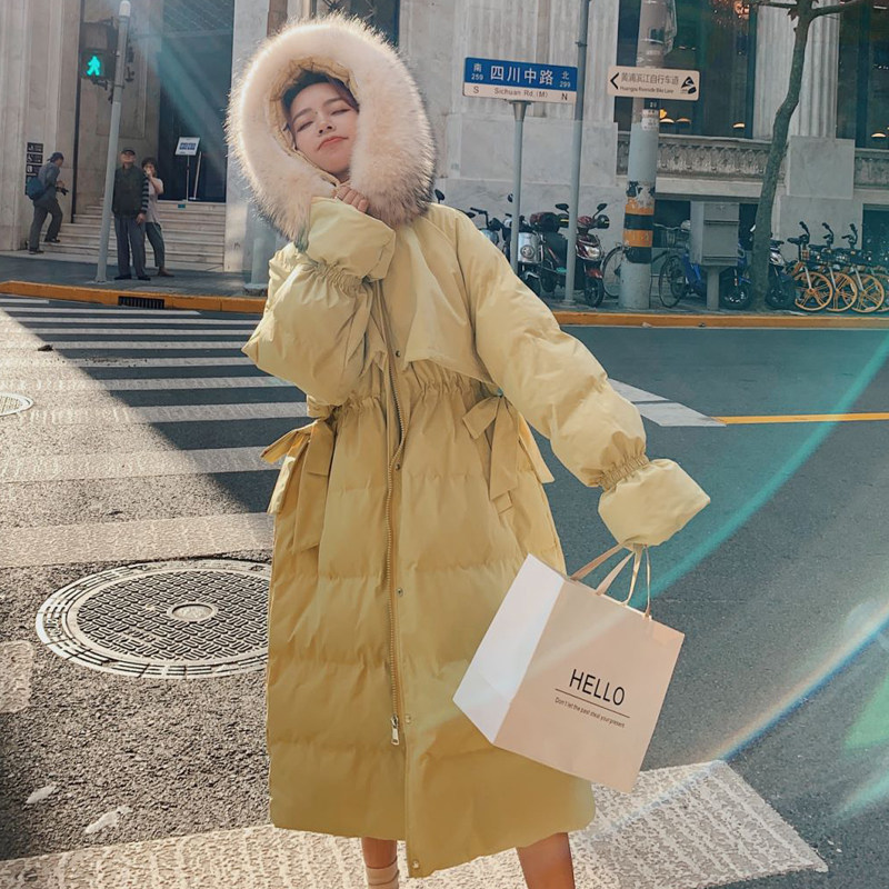 Pregnant women's New Year down cotton jacket coat autumn and winter clothing 2021 new women wear late pregnancy fashion cotton tide mother