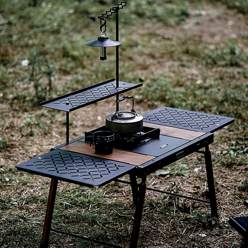 什良 Дорожное портативное снаряжение для кемпинга, металлический модуль с аксессуарами, алюминиевый сплав