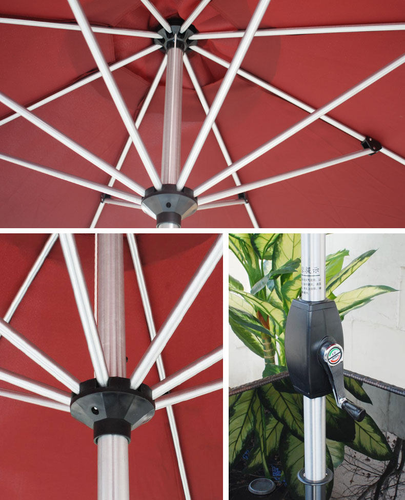 户外家具中立伞室外遮阳伞大型庭院伞岗亭花园沙滩折叠伞中柱伞详情4