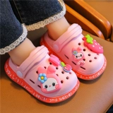 Детские слайдеры, летние мультяшные тапочки, мягкая подошва