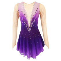 LIUHUO figure skating new costume female children skating suit custom competition suit Purple Gradient BD262