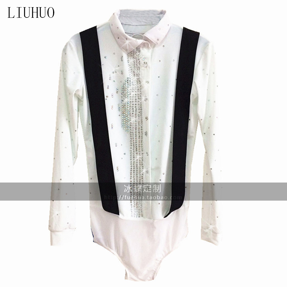 LIUHUO Figure Skating Men Show in High-end Customized Athletics Betting Adult Performance with White BD549