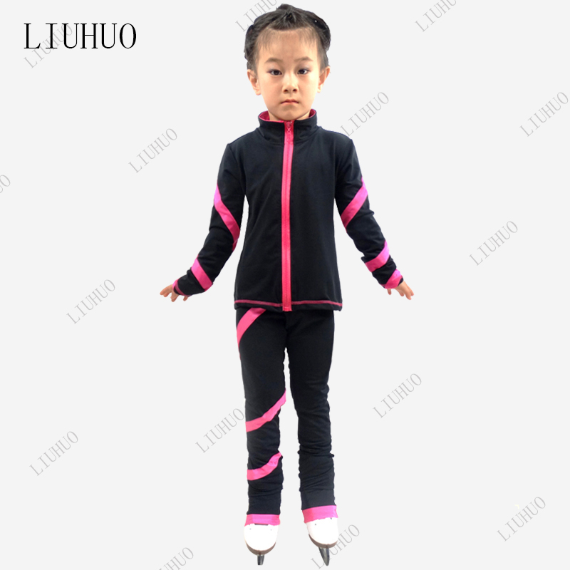 Ice butterfly spiral skating pants figure skating training suit pants children skating suit figure skating suit BD391