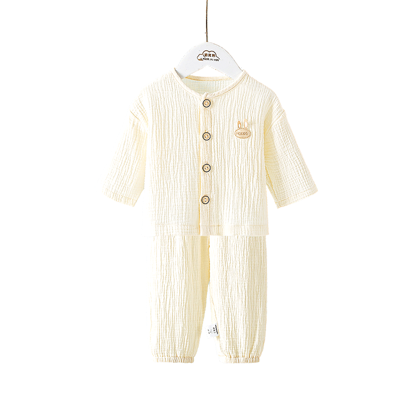 Cotton Fable ຜ້າຝ້າຍບໍລິສຸດຂອງເດັກນ້ອຍຊຸດ summer ຊຸດສອງສິ້ນ