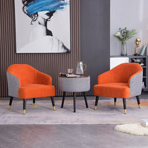 Light extravagant single sofa tea table Three sets of office guests Hotel Guest House reception for sale and negotiation table and chairs combination