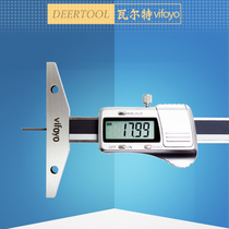 Shanghai pointed flat head metal number of metal display depth ruler small hole depth gauge small hole to measure tire pattern ruler non-mark