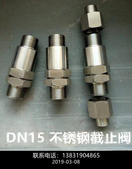 High pressure check valve 304 stainless steel check valve DN15DN20 valve accessories gas low temperature valve thread activation