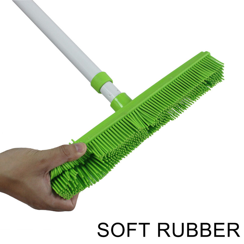 Jingran Hair Removal Broom - Removes Dog Hair, Cat Hair, Pet Hair, Static Silicone, Can Wipe Water, Wipe Windows, Mop Floors