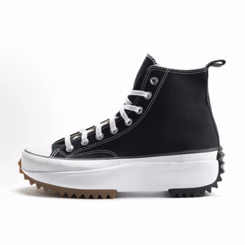 Converse run star hike increased platform high-top canvas shoes for men and women