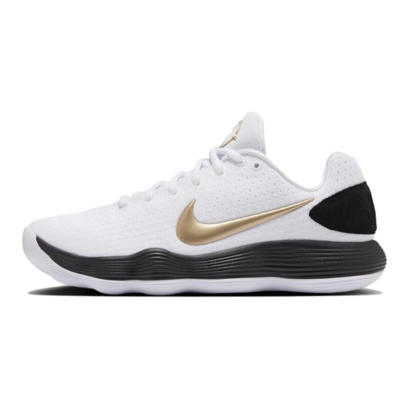Nike Basketball Shoes, Practical, White, Thick-Soled, Low-Top, Spring and Autumn, Men'S, Round Toe, Lace-Up, Non-Slip, Wear-Resistant