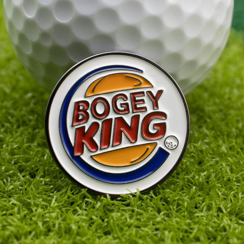 Cross-Border Hot-Selling Golf Mark Bogey/Birdie King Golf Gift Accessories Ball Marker