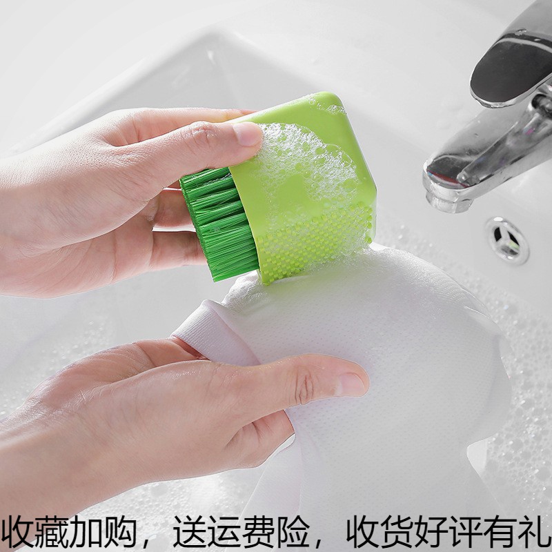Silicone washing brush soft hair cleaning shoes brush strong underpants cleaning clothes underwear brush dual - use brush