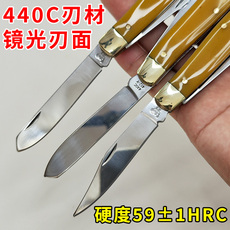 Тёрка 索林根双鸡口袋刀锋利高硬度小刀便携带随身无锁折叠刀家用水果刀 Bnudun