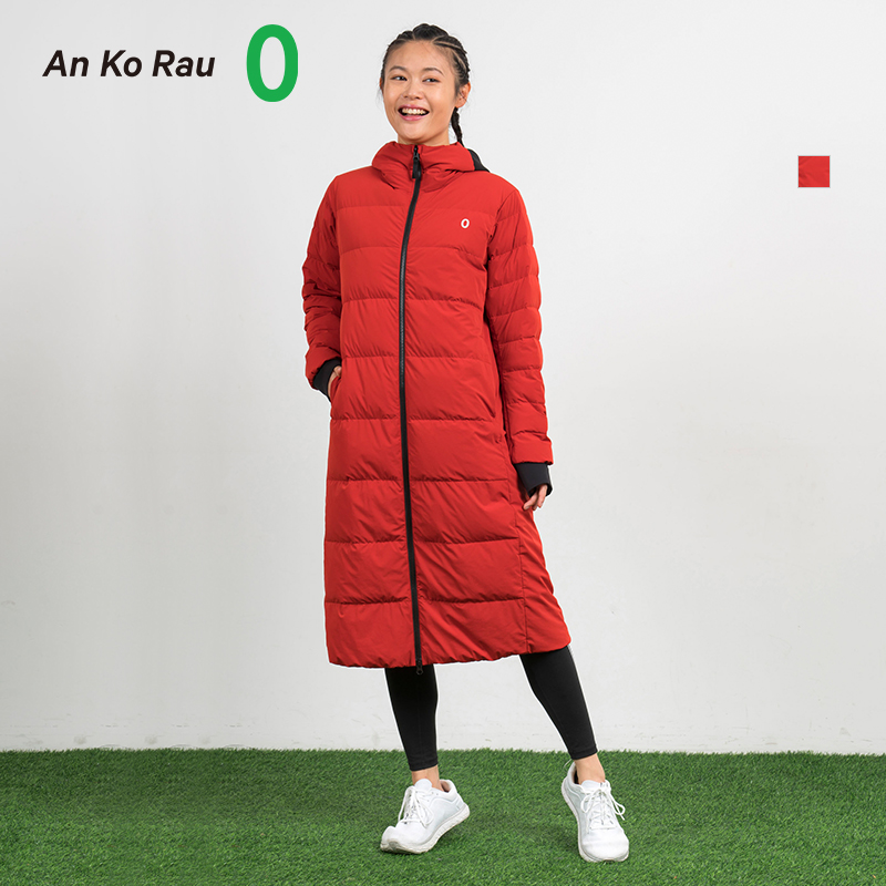 AnKoRau Angao official lady Light and thin sports Even hat down jacket A0193DO04 long jacket A0193DO04
