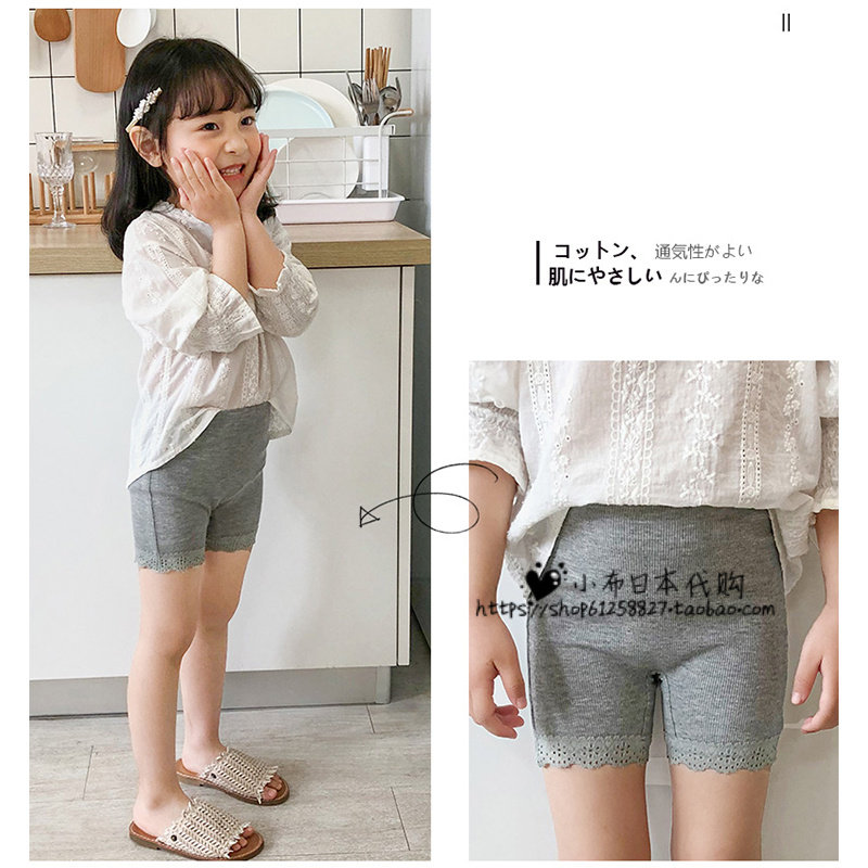 Japanese girls' safety pants summer thin pants little girl boxer cotton shorts children's anti-light underwear