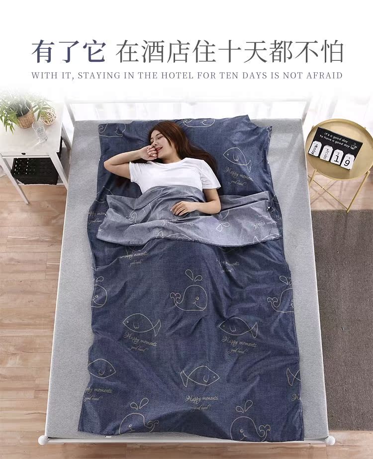 Túi du lịch bẩn Túi xách tay trong nhà đôi khách sạn khách sạn khách sạn tấm chăn chống bẩn. - Túi ngủ túi ngủ 2 người