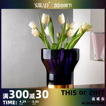 NUDE Turkey imports crystal glass vases modern gold florist like plate room decoration -- An-residence AD 