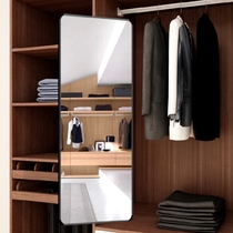 Dressing mirror wardrobe built-in push-pull home folding whole body invisible door cabinet wardrobe mirror interior invisible