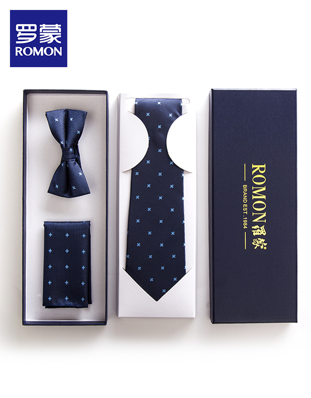 罗蒙 领带礼盒装三件套 天猫优惠券折后￥69包邮（￥99-30）多款可选