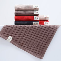 Waffles pure cotton Small Square Minimalist pure color Honeycomb Soft Absorbent Thin Face Wash Towel Small Towel Face Towel