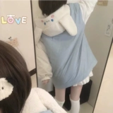 Оригинальный японский милый зимний пуховик для школьников с капюшоном