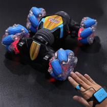 Watch gesture sensing deformation remote control car childrens toy boy four-wheel drive off-road car twist car serpentine walking position