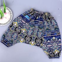 Summer explosive cotton silk childrens blooming pants thin boys pants anti-mosquito pants baby Haren pants