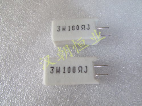 SQM 3W 100ΩJ 100R Taiwan Vertical Cement Resistor