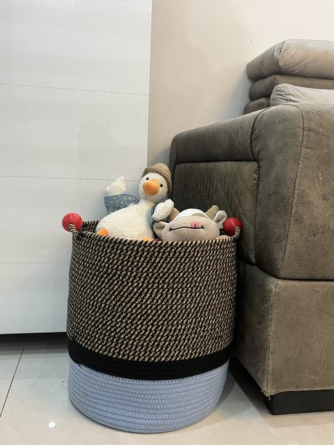 t*gi with viatage fashionable contrasting color design woven storage basket clothes storage basket ກະຕ່າຊັກລີດຫ້ອງນ້ໍາສ່ວນບຸກຄົນ