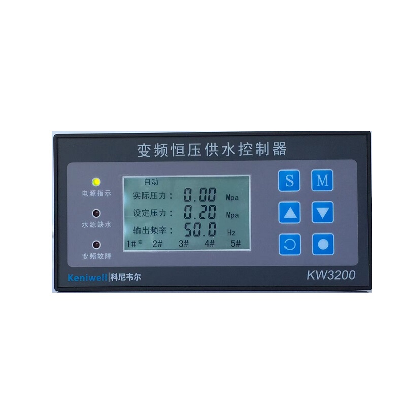 Frequency Conversion Constant Voltage Water Supply Controller, Semi-Chinese Screen, How to Five Times Sections, Pump Replacement Function Kw3200