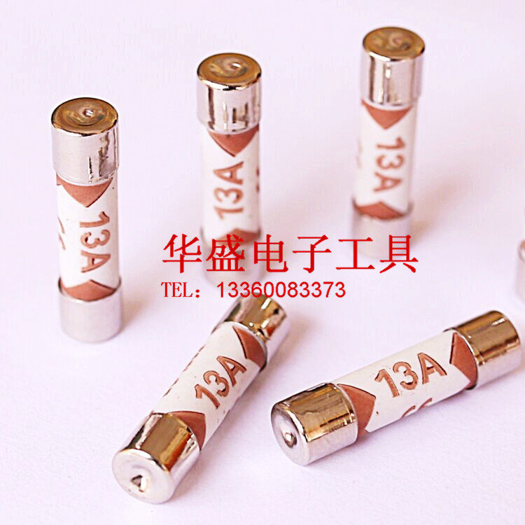 Manufacturer direct sales 6X25 13A ceramic fuse ceramic insurance tube plug big electric current fuse