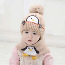 Baby Hat Autumn Winter Fashion Baby Wool Line Hat Cartoon Cute Children Warm Hat Men And Women Knit Scarf winter