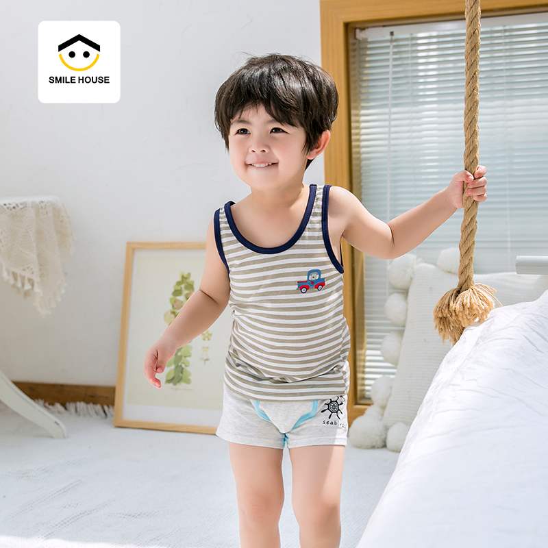 Vest cậu bé Summer boy giáp vest mùa hè mô hình mỏng trẻ em gái thở cậu bé con con cá.