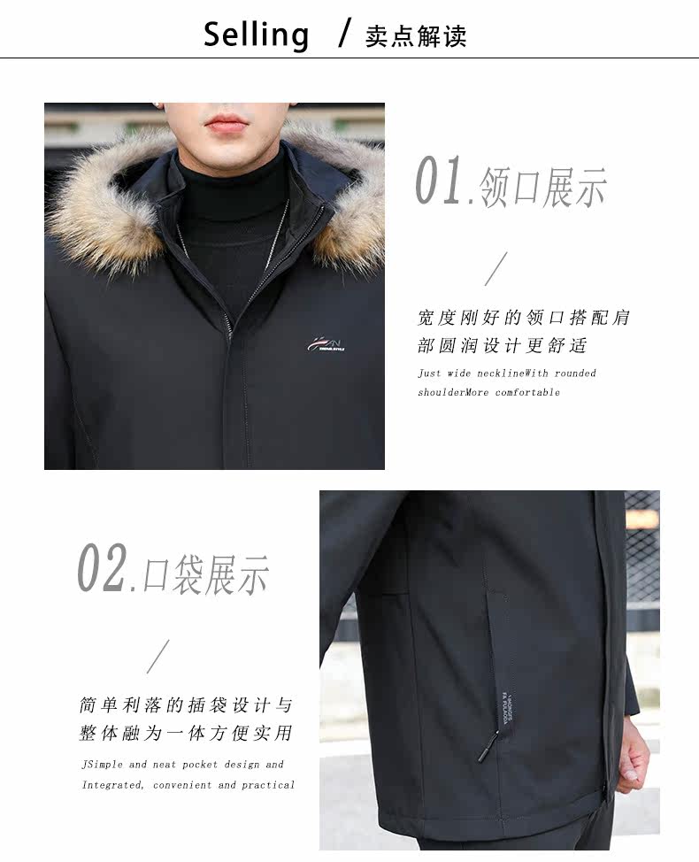 Меховая одежда 水貂皮草整貂内胆派克服男尼克服外套2021冬新款连帽亏100件秒杀