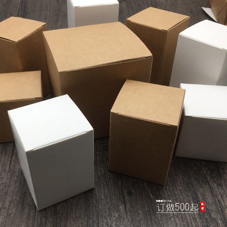 Spot Promotion Bull Leather Gift Paper Box Outer Packaging Gift Box Folding Cardboard Box Wireless Dimmer Box Packaging